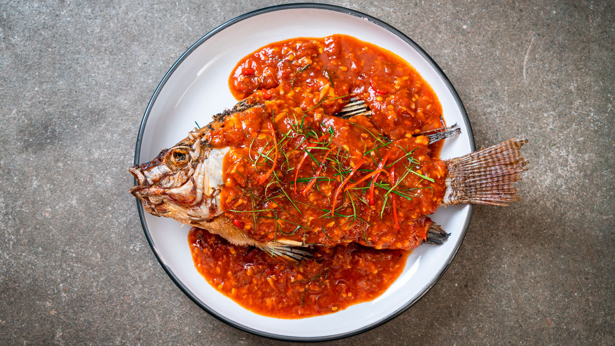 Napa Restaurant, de los mejores restaurantes en Mérida, sirve el filete de bass al Tikin-Xic