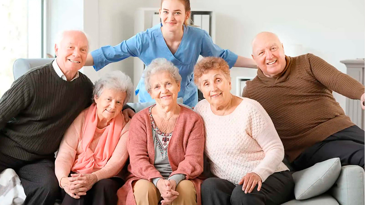 Estancia de ancianos para un respiro familiar