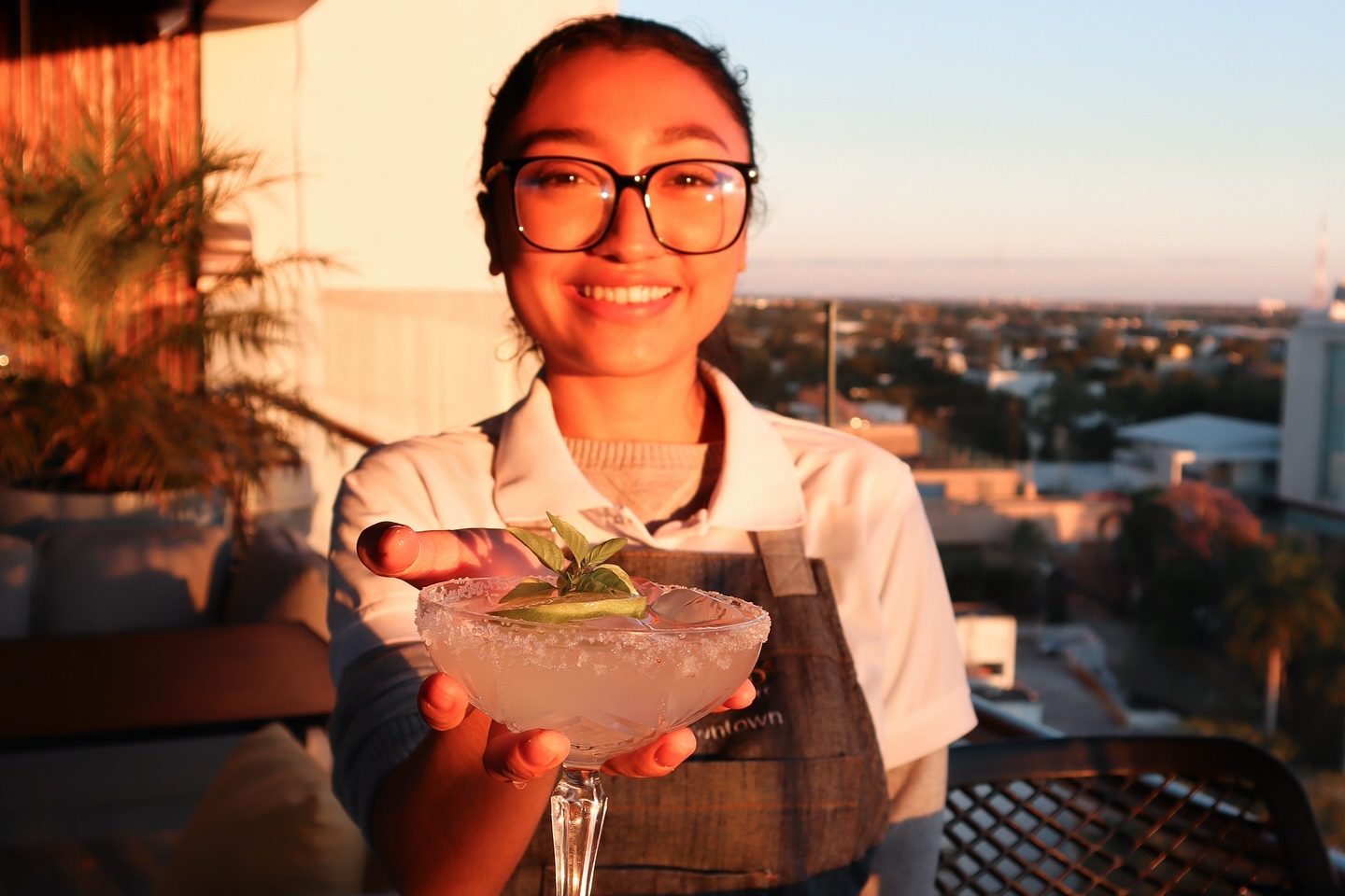 Platillo Alulas Sky Bar del hotel Marriott Mérida