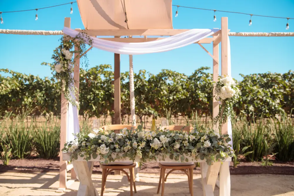 Boda en Valle de Guadalupe en un viñedo con hospedaje