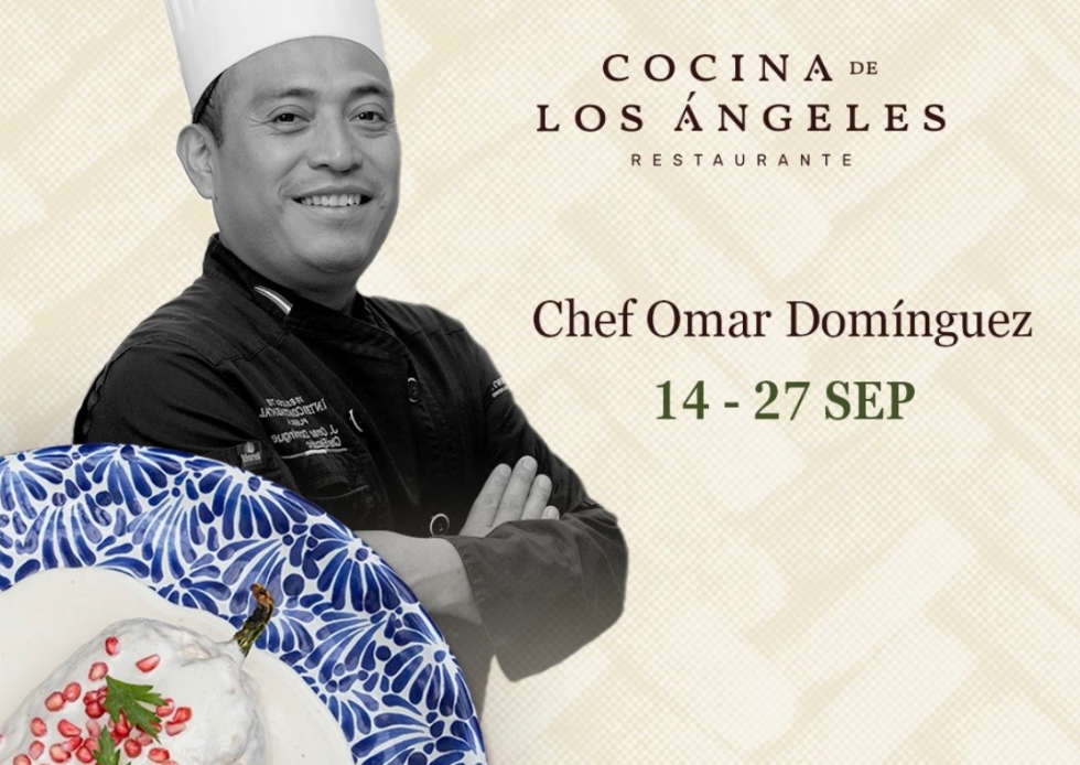 Chef Omar Domínguez of Cocina de Los Ángeles at Chapulín from September 14 to 27, 2026.